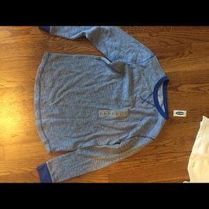 Blue boys old navy long sleeve tee